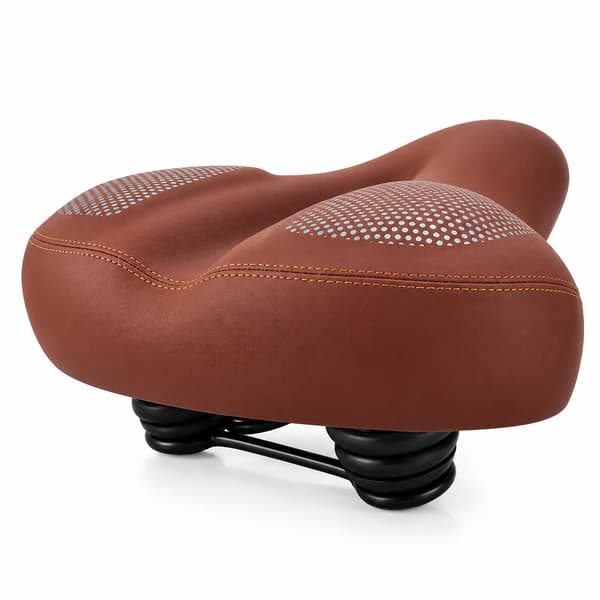 Cykelsadel i Mjukt Skum, Översized Cykelsits Brown Brown