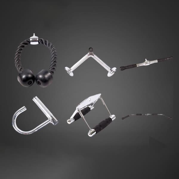 Belagt stål triceps pressdown-stang med fast albueisolering til kabelmaskiner, ergonomisk greb, kompatibel med lat pulldown og kabeltårne