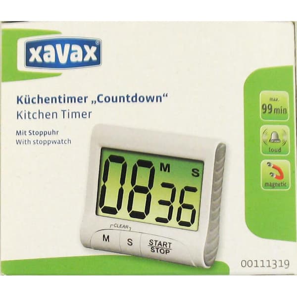 Køkkenur/timer Digital Grå