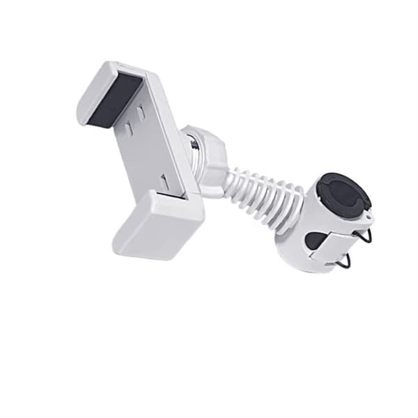 Live streaming-fäste för telefon och kamera, expanderbart enkelplatsfäste för studio och vlogg, 2-pack ABS-klämma med multi-vinkel White White