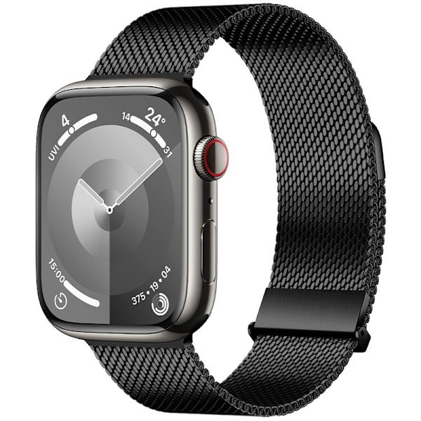 Grafit Milanese Loop-rem til Apple Watch Black S Black S