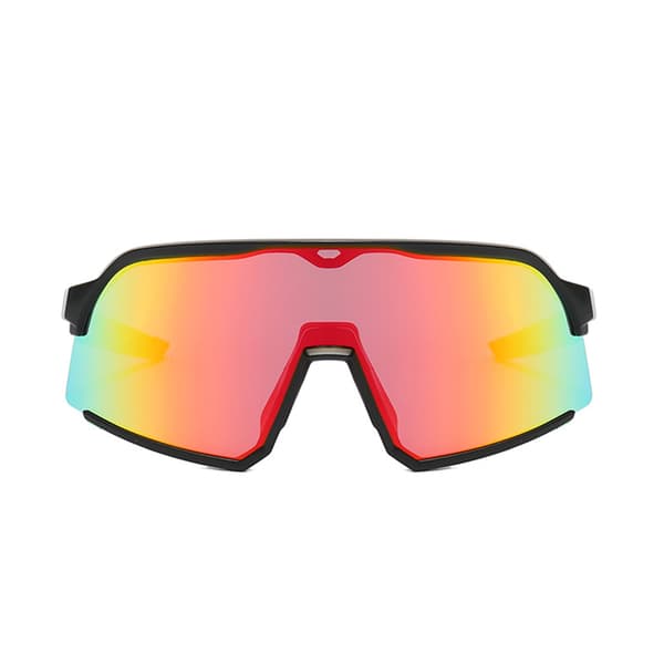 Tyylikkäät mustakehyksiset punalinssiset aurinkolasit ulkoiluun Multicolor1 Multicolor1