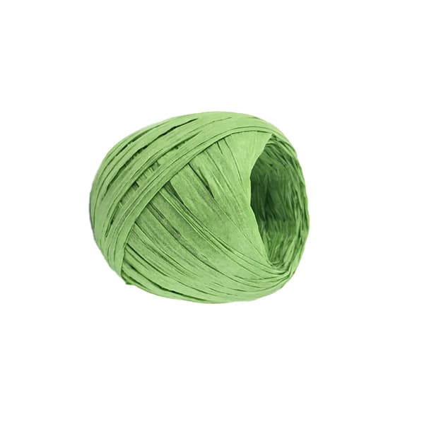 Papperssnöre - Gräsgrön Raffiaboll 20 Meter