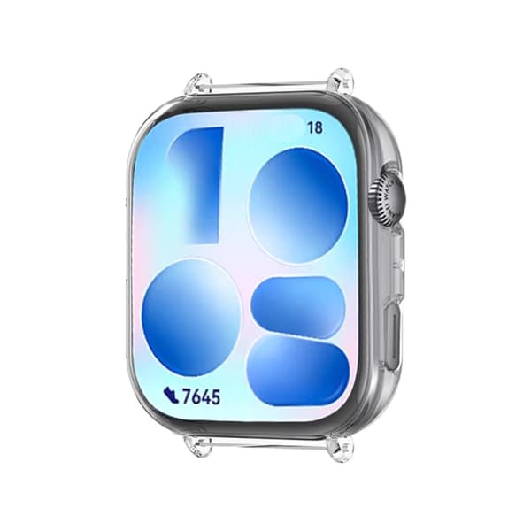 PC case shell kompatibelt med Huawei Band Fit 5 – præcis pasform til armbåndet, beskyttelse i PC-materiale, snap-on installation, flere farver Transpa Transparent