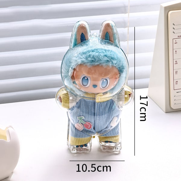 Transparent skyddsfodral för LABUBU 3:e generationens figurer