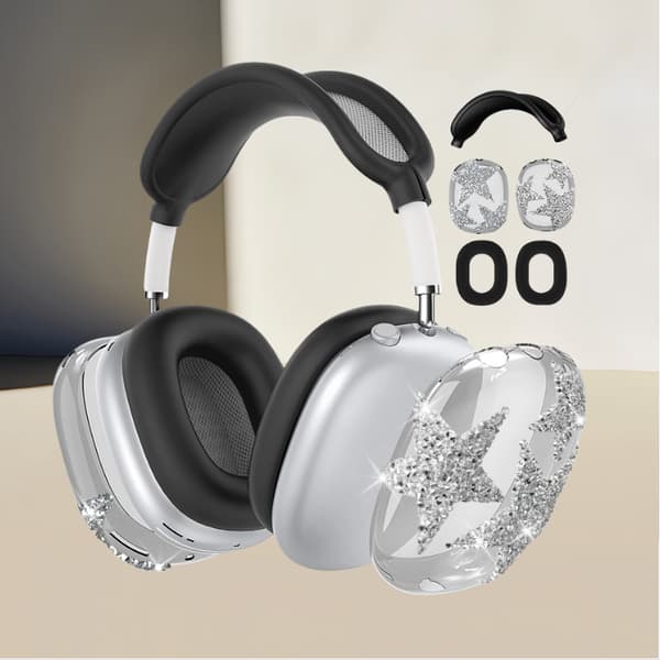 AirPods Max Skyddsfodral - Diamantstjärndesign Black Black