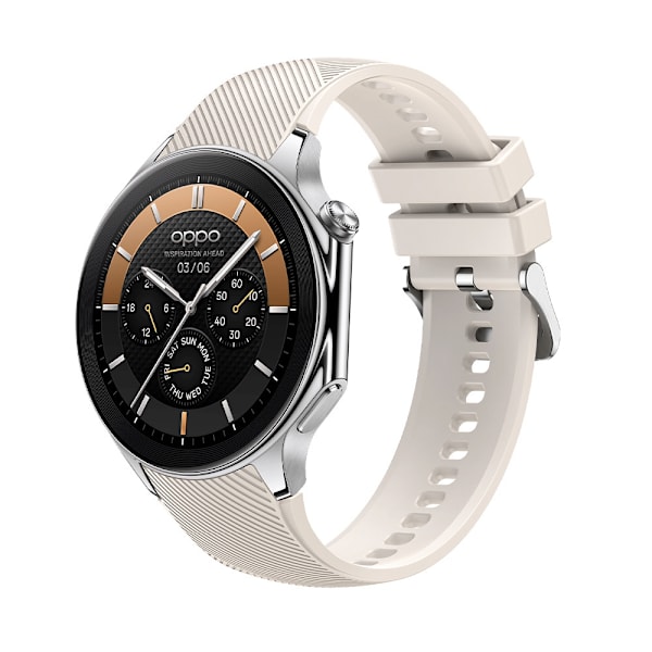 Silikone urrem til OPPO Watch X Beige