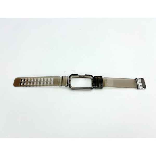 Kellon ranneke Huawei Band 10/9/8/7/6 -malleille Läpinäkyvä + musta