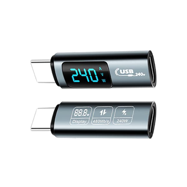240W USB 2.0 Digitaalinen näyttöadapteri Grey Grey