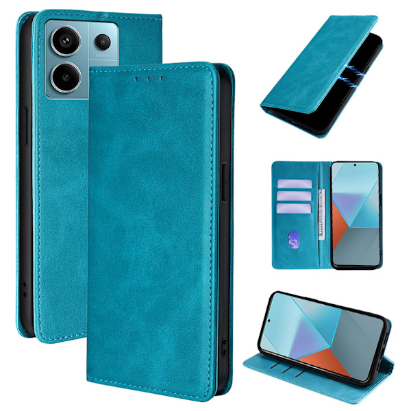 Flip Case til Redmi Note 13 5G - Lyseblå