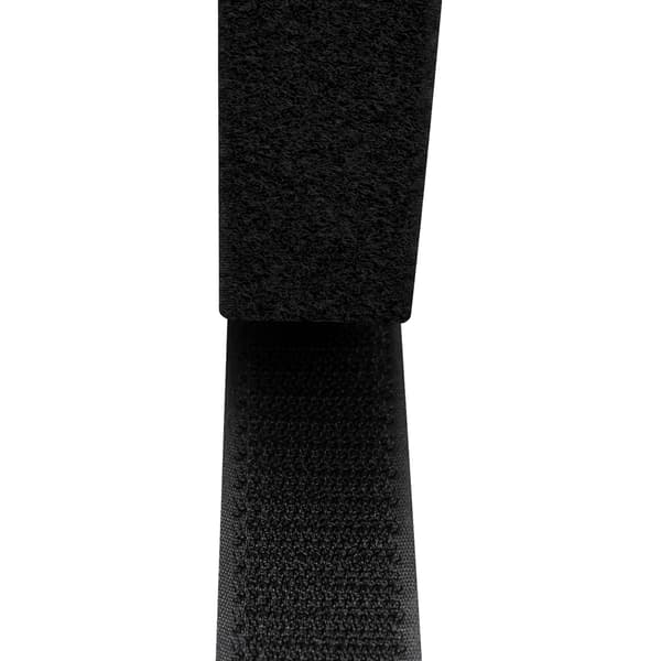 Velcro dobbeltsidet 25mm 5 meter Sort