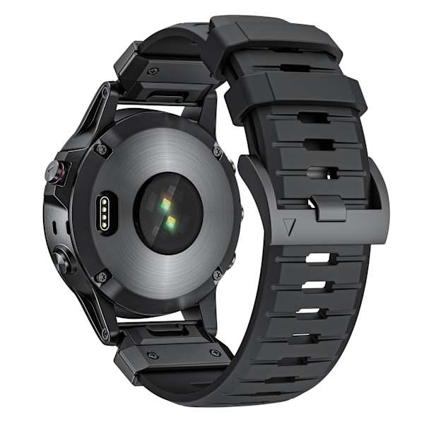 22 mm urrem til Garmin Fenix 3/5/5X/6X/7X Sort