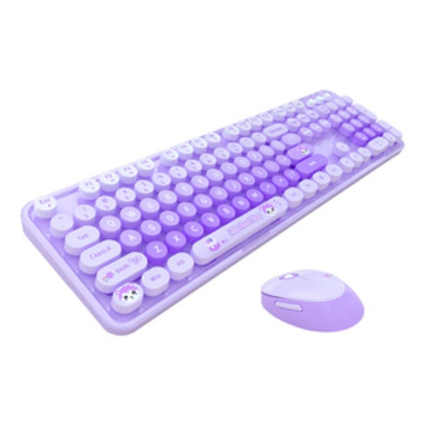 MOFII Sweet New 2.4G langaton näppäimistö + hiirisarja (violetti)