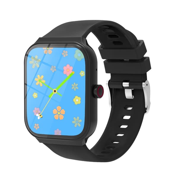 Multifunktionell Smartwatch med Bluetooth-samtal och Hälsoövervakning, kompatibelt med Android och iOS Black Black