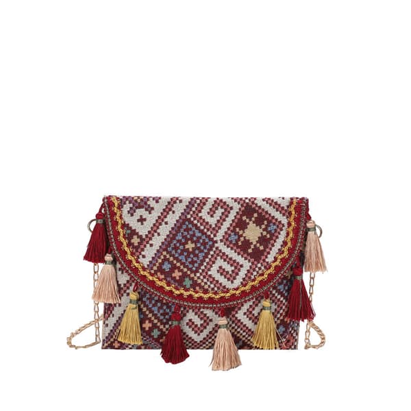 Bohemian konvoluttaske Red Red