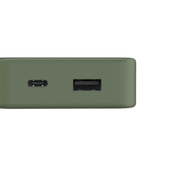 Powerbank Colour 10 10000mAh USB-C+USB-A Grön