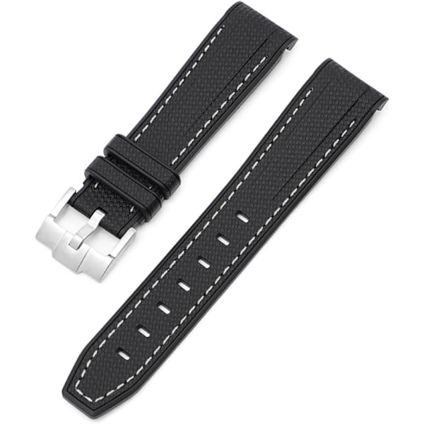 Silikonarmband för Moonswatch Swatch Svart