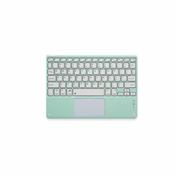 Mintgrønt Bluetooth-tastatur med magnetisk etui og touchpad til iPad Pro (M4) 11-tommer (2024)