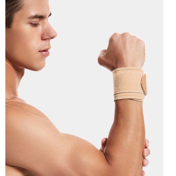 Kaksoispainekääre rannetuki (1 pari) Beige
