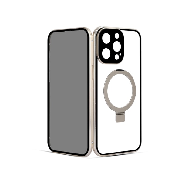 Magnetiskt Fodral med Integritetsskydd för iPhone iPhone 13 Champagne
