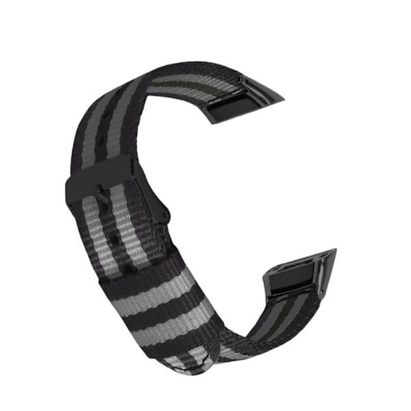 Nylon urrem til Honor Band 6 / Huawei Band 6 Sort og grå camouflage