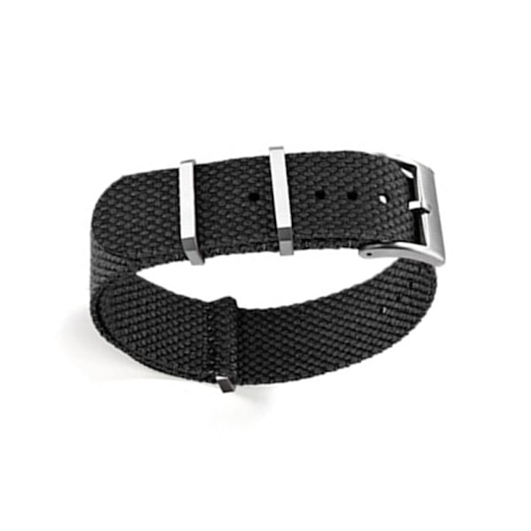 Premium Nyloninen Kellon Ranneke Omega X Swatchille Musta 22 mm