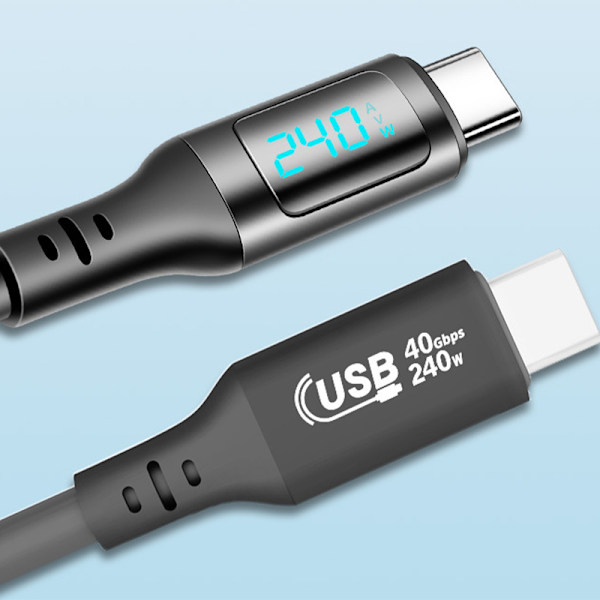 240W USB4 Digitaalinen näyttökaapeli - 40Gbps data ja 8K-video 1 m