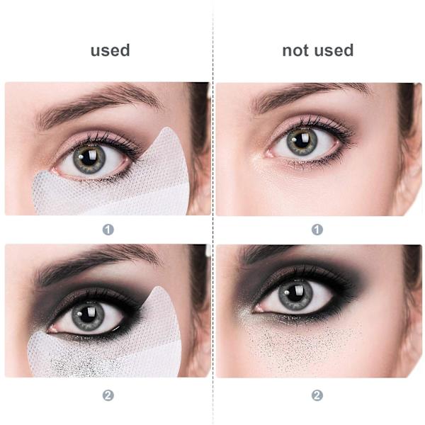 100 pakker engangs øjenskygge puder, øjenskygge skjolde - forhindre makeup rester S