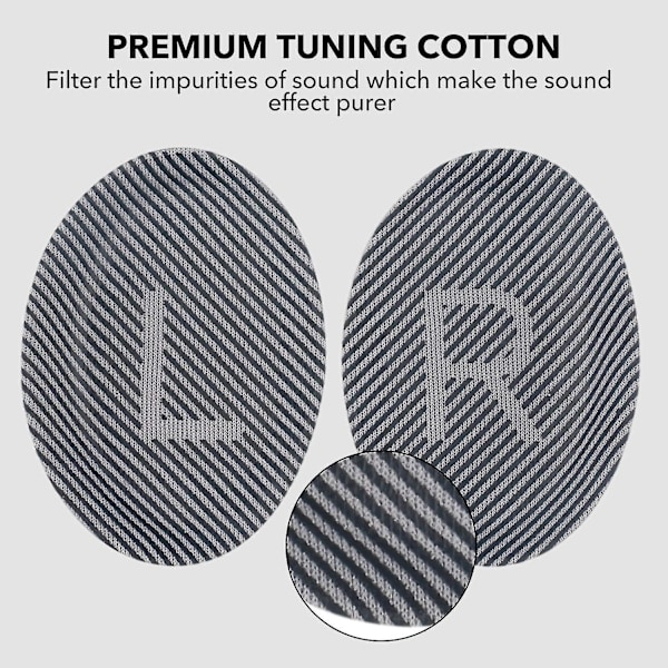 INF Öronkuddar för Bose QC35 I/II, QC25, QC15, QC 2 AE 2, AE 2i, AE 2w, SoundTrue, SoundLink Svart