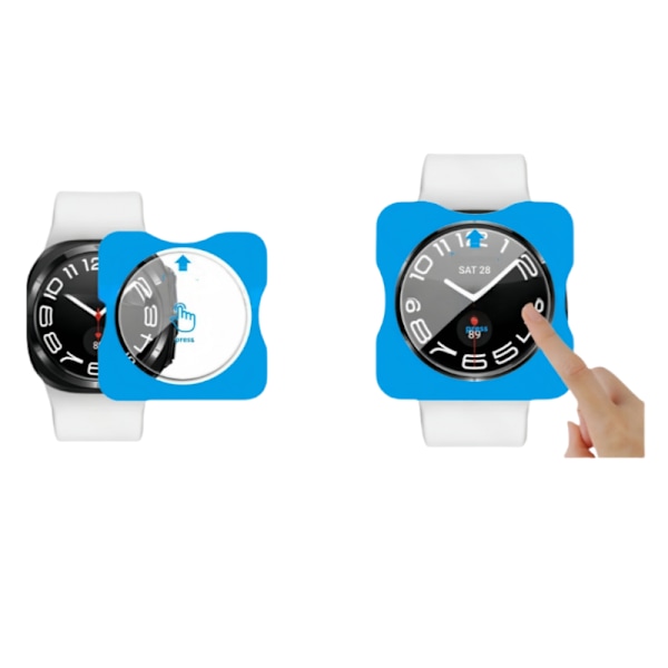 Skærmbeskytter i hærdet glas til Samsung Galaxy Watch (2-pack) Samsung Galaxy Watch 7 40mm