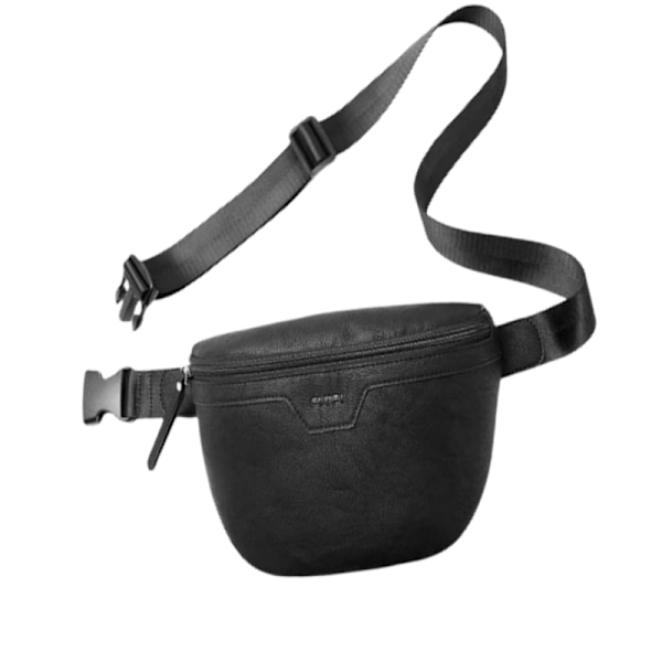 Justerbar rem Crossbody midjeväska Svart