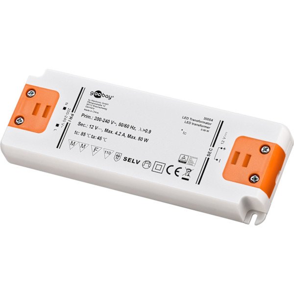 LED-muuntaja 12 V (DC)/50 W