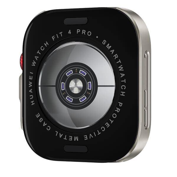 Metallskyddsfodral Kompatibelt med Huawei Fit 4 Pro - Zinklegering & PC Halvram Titanium Titanium