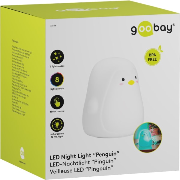 LED-nattlampa "Pingvin"
