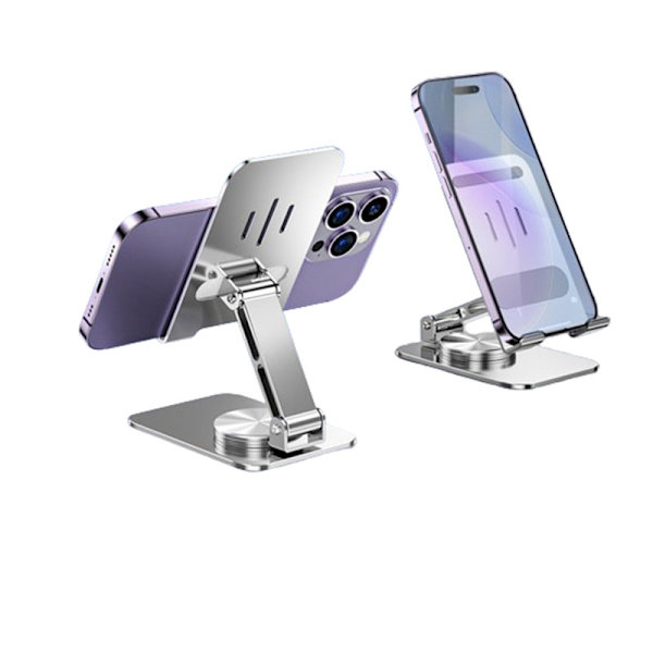 K18 aluminiumlegering hopfällbart telefonställ Silver