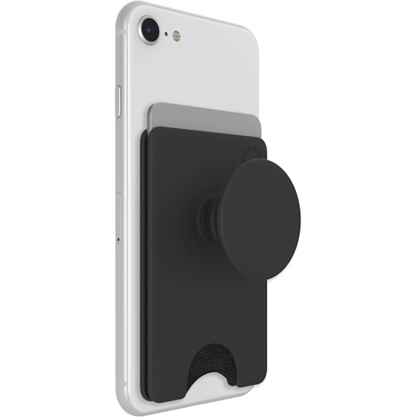 POPSOCKETS Wallet Black Avtagbar Mobil Plånbok PopWallet+