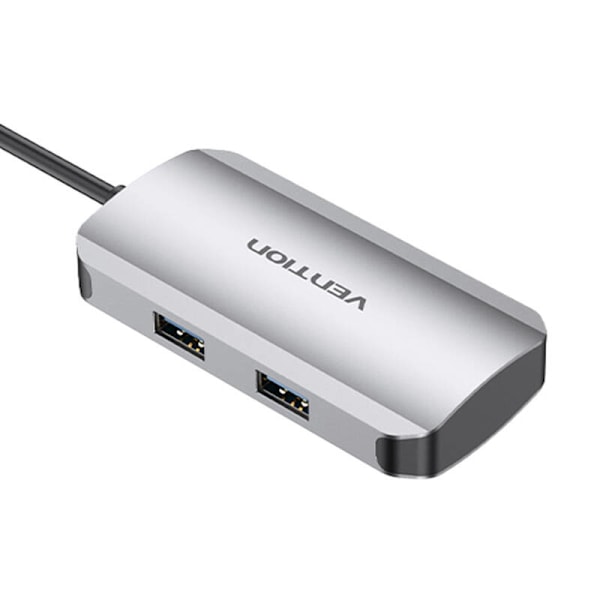 USB-C till USB-C dockningsstation, 3x USB3.0, PD 0,15m Ventilation TNDHB, grå