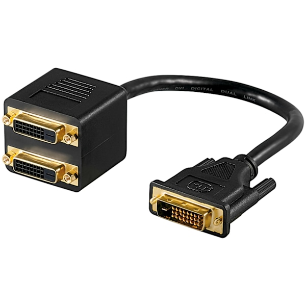 DVI-adapterikaapeli, kullattu