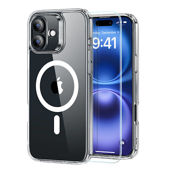 Hybridikotelo (HaloLock) ESR iPhone 16:lle näytönsuojasarjalla (kirkas))