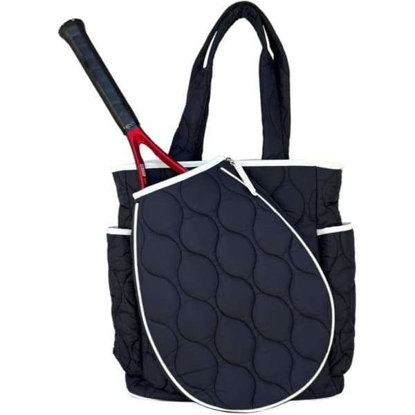 Multifunktionel skuldertaske til badmintonketsjer Black Black