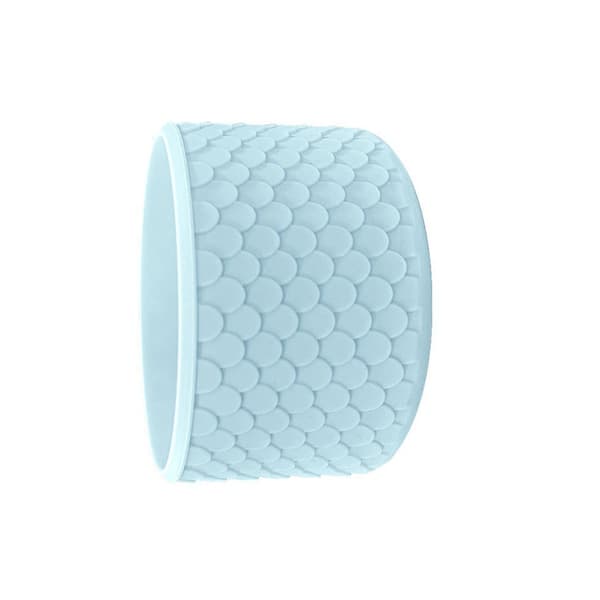 Macaron Lyseblå Fiskeskæl Silikone Kopholder - Universal Pasform til 12oz-40oz Kopper