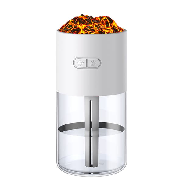 Volcano Humidifier HS02: Simuloi liekkiä 7-värisellä valolla White White