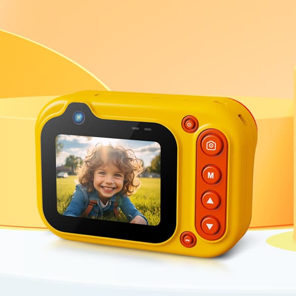 Vandtæt kamera til undervandseventyr Yellow Yellow