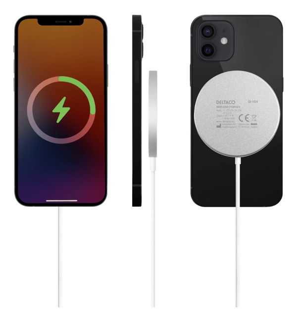 Magnetic wireless charger, for phones and iPhones, USB-C