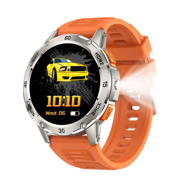 Multifunktionell Smartwatch med Hälsoövervakning och Bluetooth-samtal, kompatibel med Android & iOS Orange Orange
