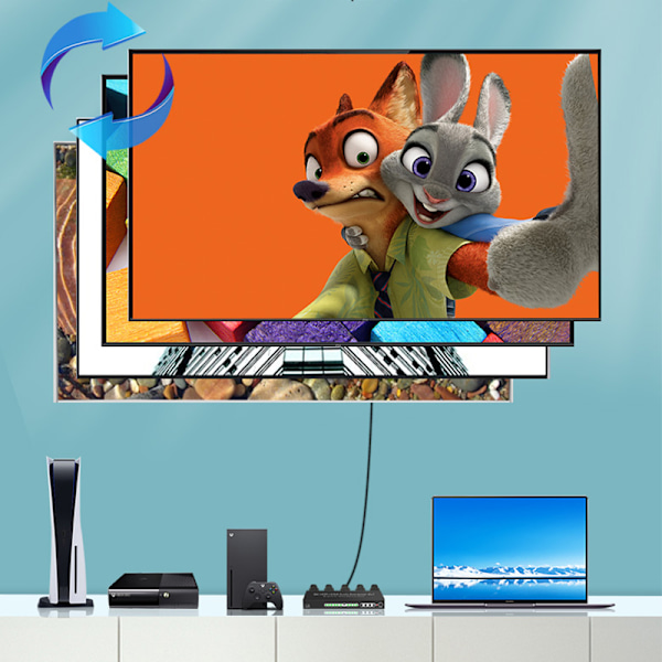 4K HDMI Audio Extractor Splitter med fjärrkontroll