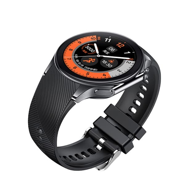 Sort silikone urrem til OPPO Watch X - 22mm