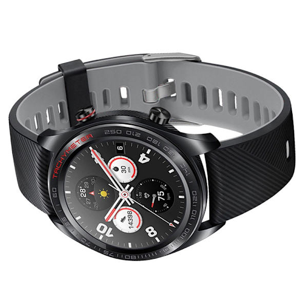 Sort og grå silikonerem til ur 22 mm - Honor Watch GT Magic