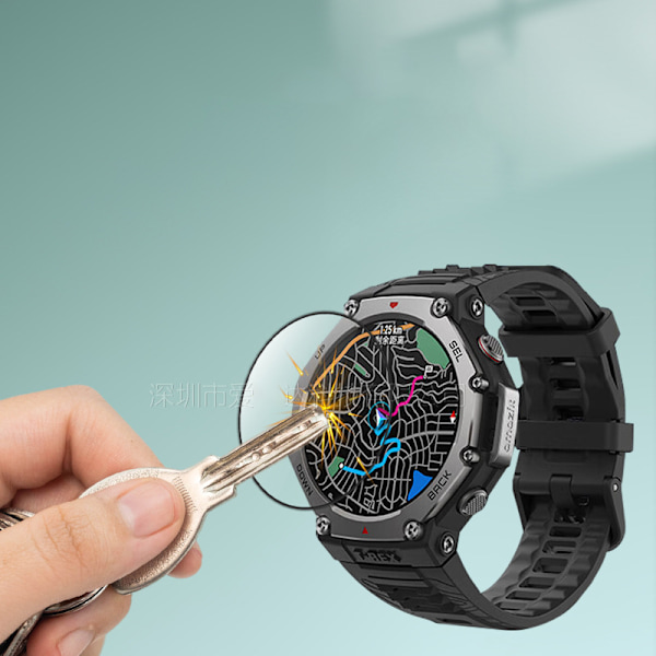 2 kpl karkaistua lasia Amazfit T-Rex 3 -näytönsuojaa