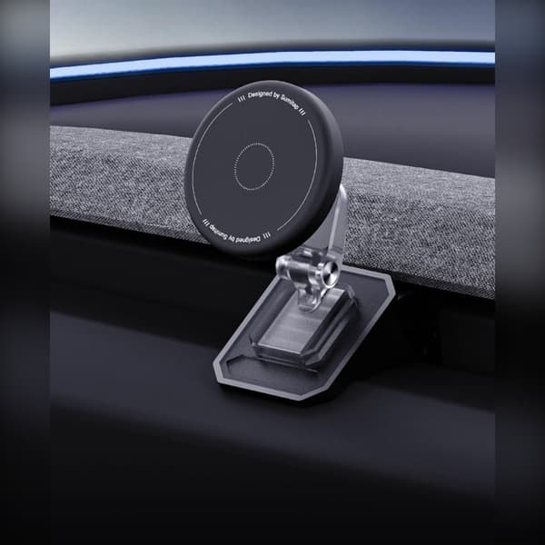 Magnetisk luftventiltelefonholder kompatibel med Tesla Refreshed Model 3 – PC og silikone, N52 magnet, justerbar bue, multi-position montering White White